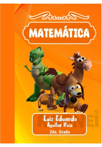 Toy Story Anaranjado Portada Matematica